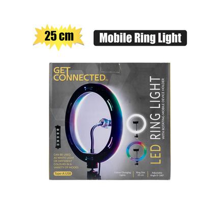 Mobile Ring Light, 25cm, Multi Colour