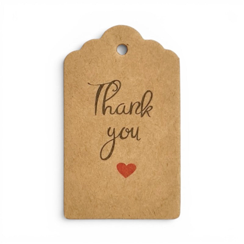 Thank You Tags 3 x 5cm Pack of 10