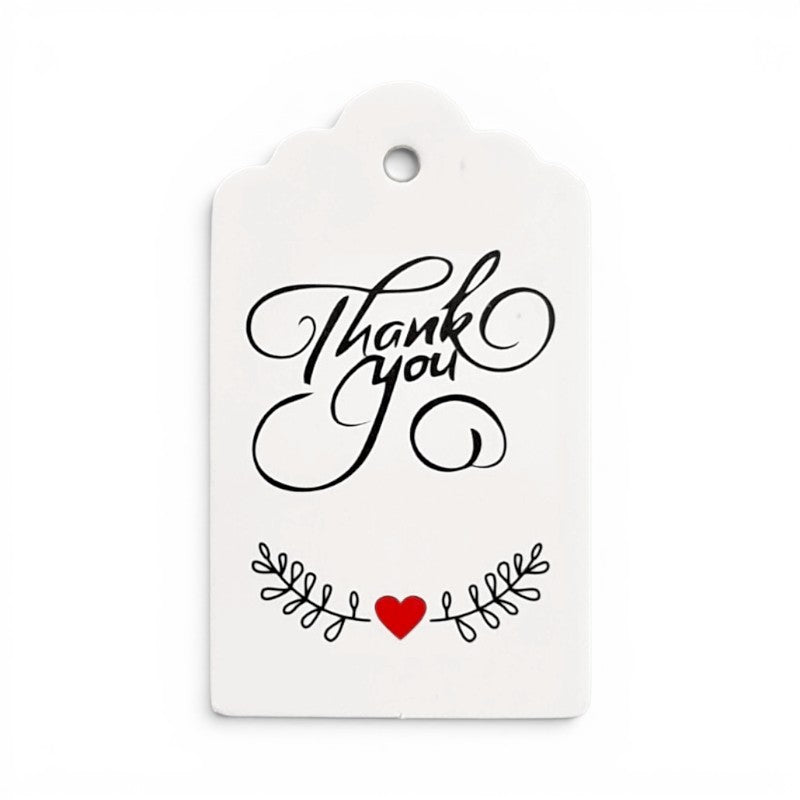 Thank You Tag -White Pack of 10