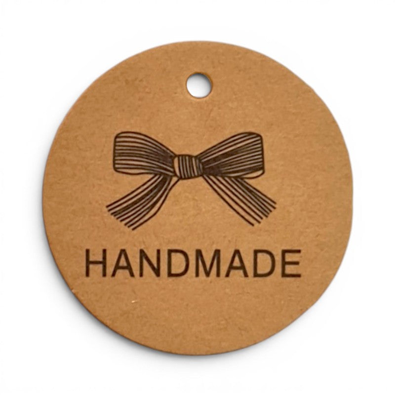 HANDMADE 3.5cm tag Pack of 10