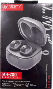 Nesty Blast MH200 True Bluetooth Wireless Earphones Grey