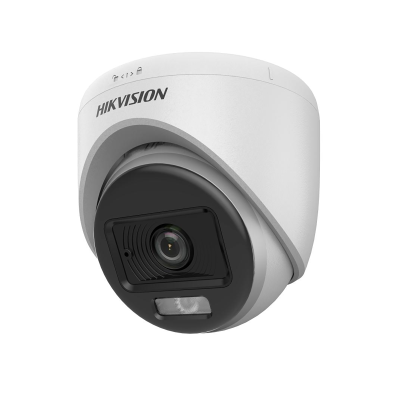 Hikvision 2MP 2.8mm Smart Hybrid Light Audio Fixed Turret Camera DS-2CE76D0T-LPFS(2.8mm)