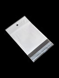 PVC BAG | WHITE | ±8×14cm | THICKNESS 40 MICRONS