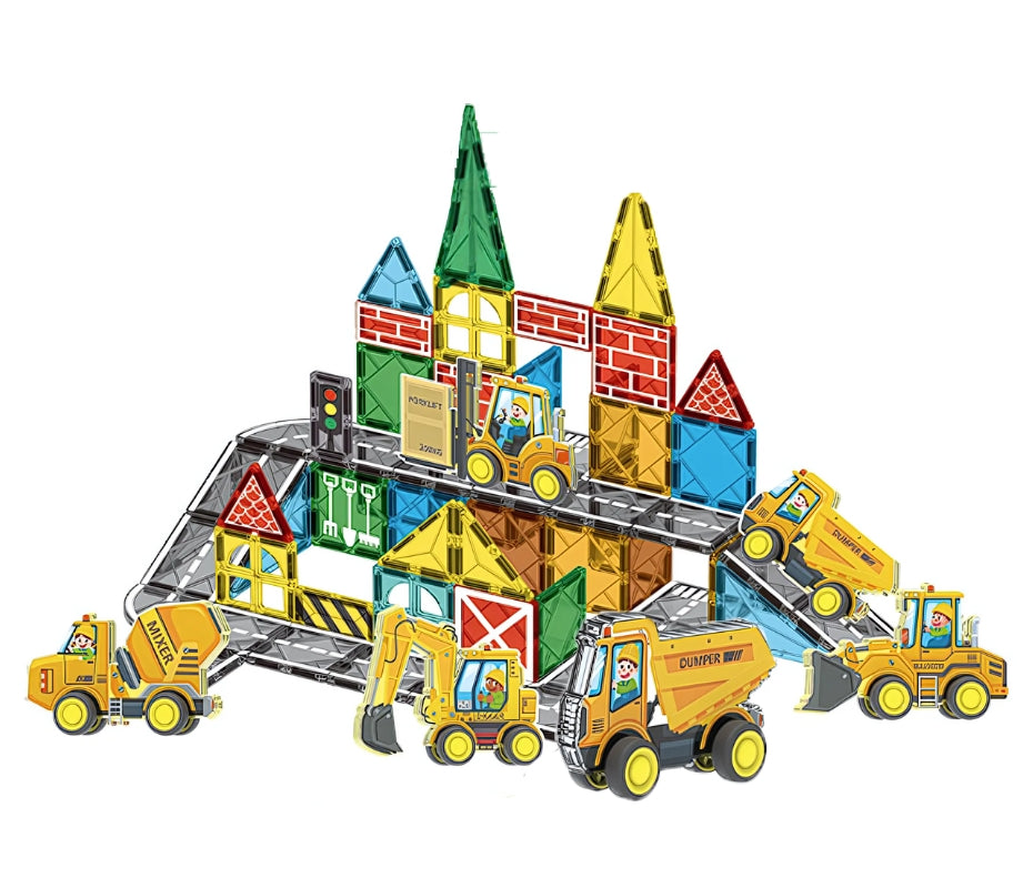 Magnetic Tiles – Truck Construction Set – 30 Pieces